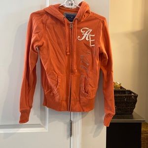 Orange American eagle jacket. Like new!!
